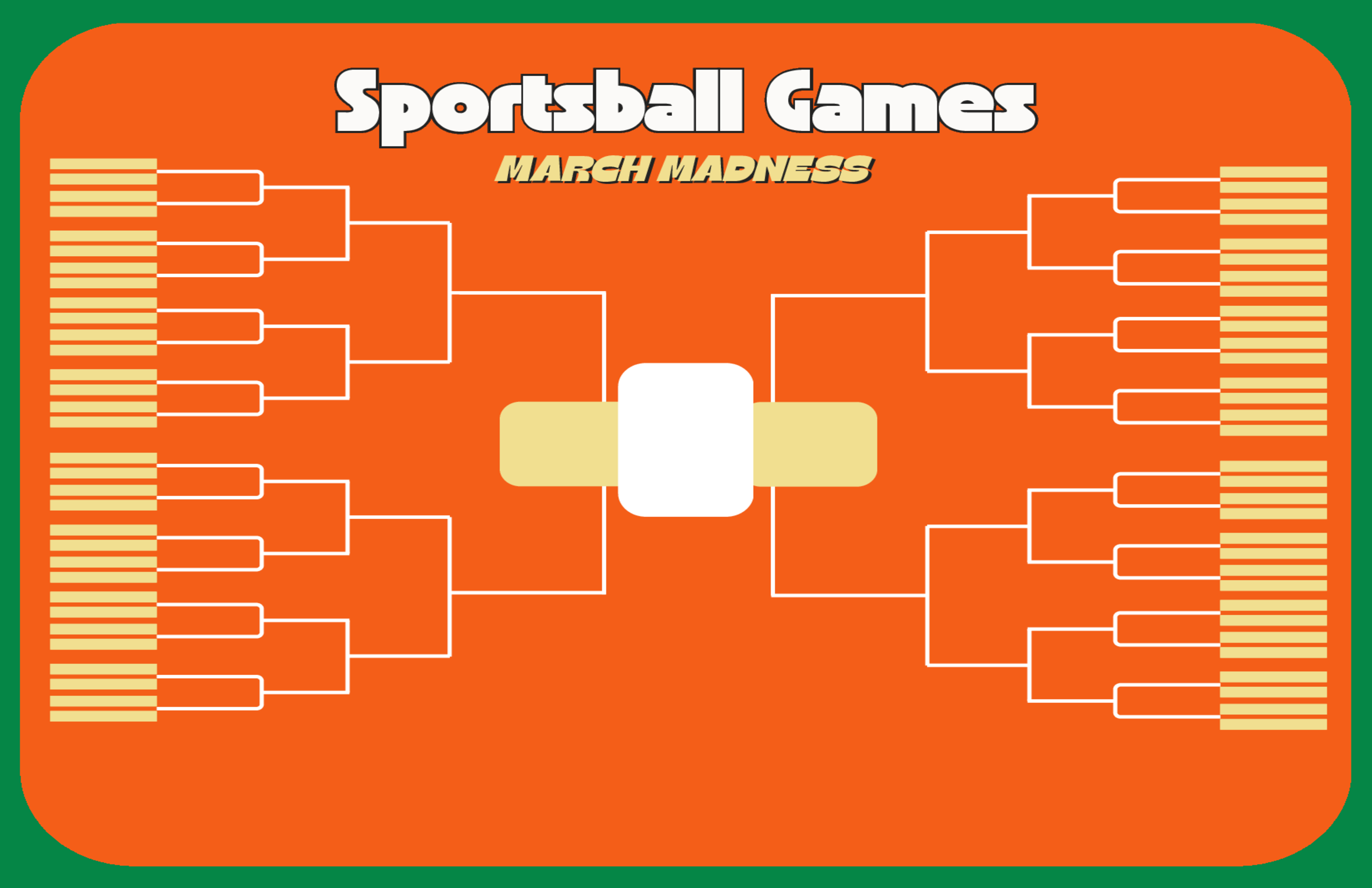 Free printable March Madness bracket 2026 – NCAA tournament bracket. Download PDF or PNG.